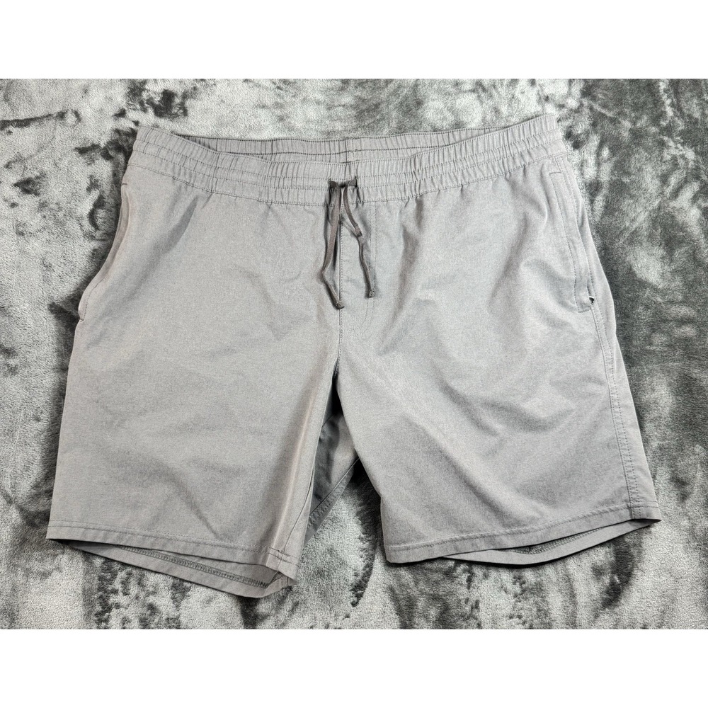 Kuhl Mens XL Gray Performance Shorts Elastic Waist Drawstring